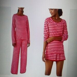Kate Spade New York Striped 4-piece Pajama set, brand new, no tags and box